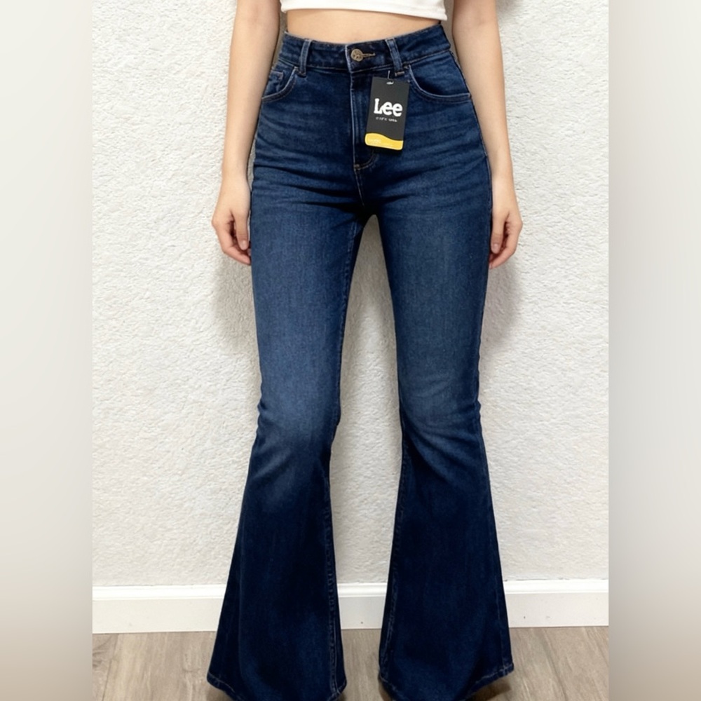 Lee Women's Dark Blue Flare Jeans
